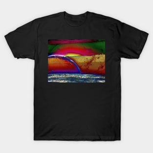 Flight Through The Solar System -Available In Art Prints-Mugs,Cases,Duvets,T Shirts,Stickers,etc T-Shirt